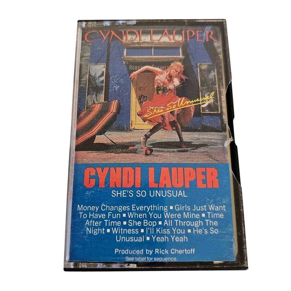 Cyndi Lauper She’s So Unusual Cassette 1983 Portrait FRT 38930 Vintage Pop